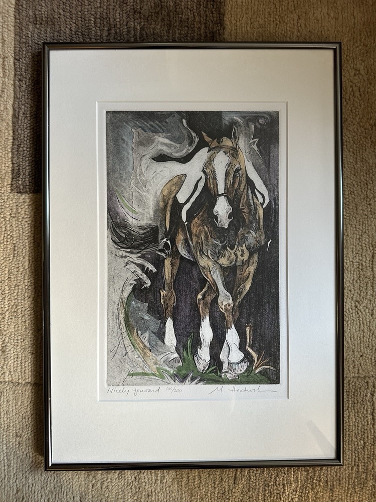 Marsha Heatwole Etching “Nicely Forward” 100/200