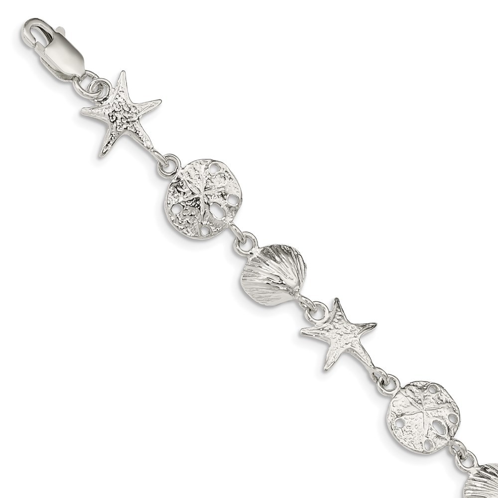 Sterling Silver Seashells Bracelet 7