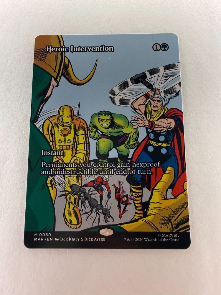 Heroic Intervention (0080) (Borderless) Marvel Universe Eternal-Legal Regular