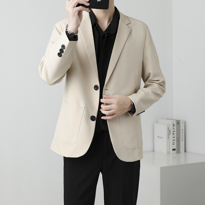 Mens Blazer Slim Fit Casual Two Button Sport Coat stylish Business Suit Jacket