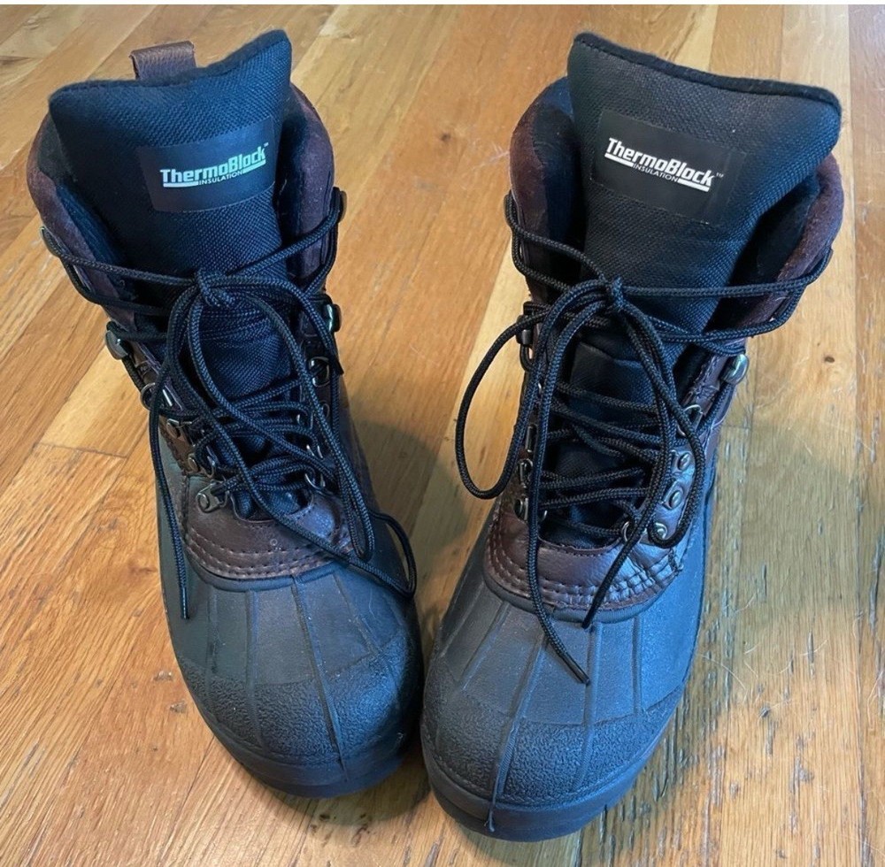 Men's Hiking Boots Size 7 Black/Brown Pre Owned Rothco Brand