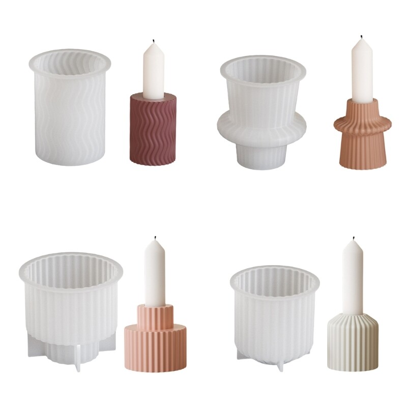 Silicone Striped Stand Mold for Crafting Ornaments and Holders