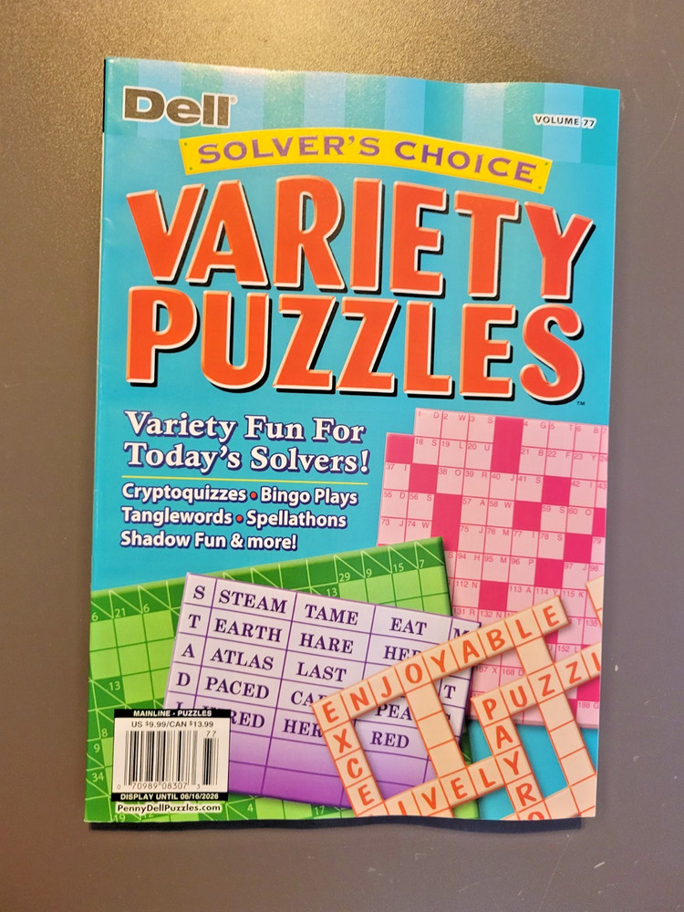Solver's Choice Variety Puzzles by DELL - Volume 77 - Fun for Today's Solvers !