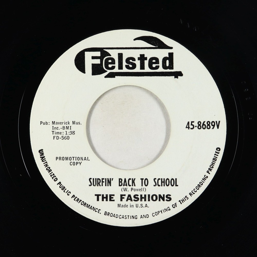 Girl Group Teen Surf 45 - Fashions - Surfin' Back To School - Felsted VG+