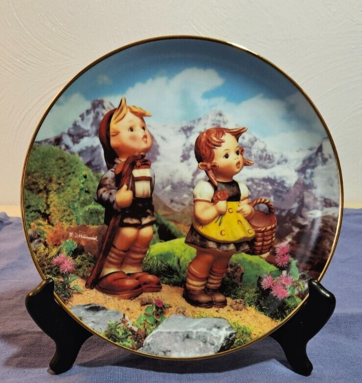 M.J. Hummel Plate - Little Explorers  Little Companions Collector Plate