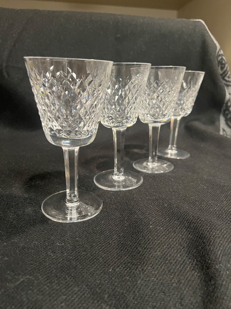 Waterford Crystal Alana - Set of 4 Claret Wine Glasses 5 7/8”