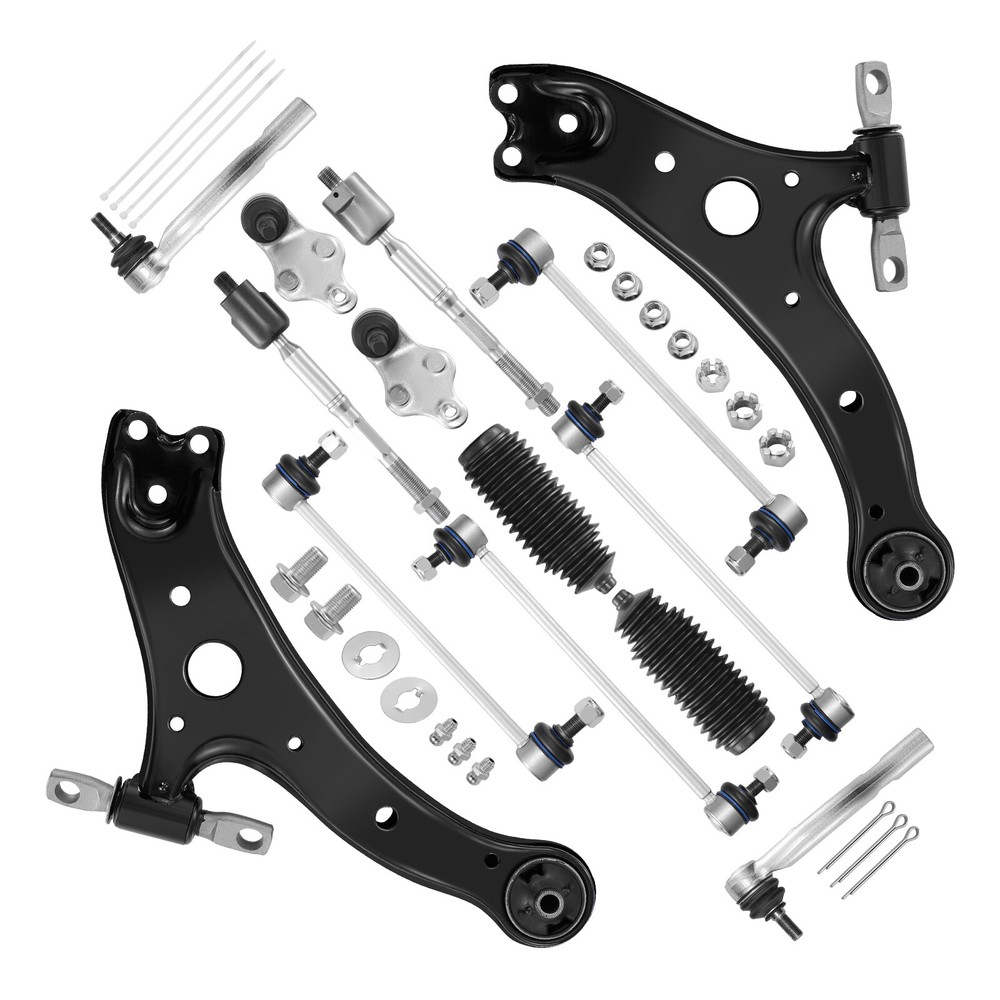 2011-2007 Toyota Camry 14pc Front Lower Control Arm & Tie Rod Set  