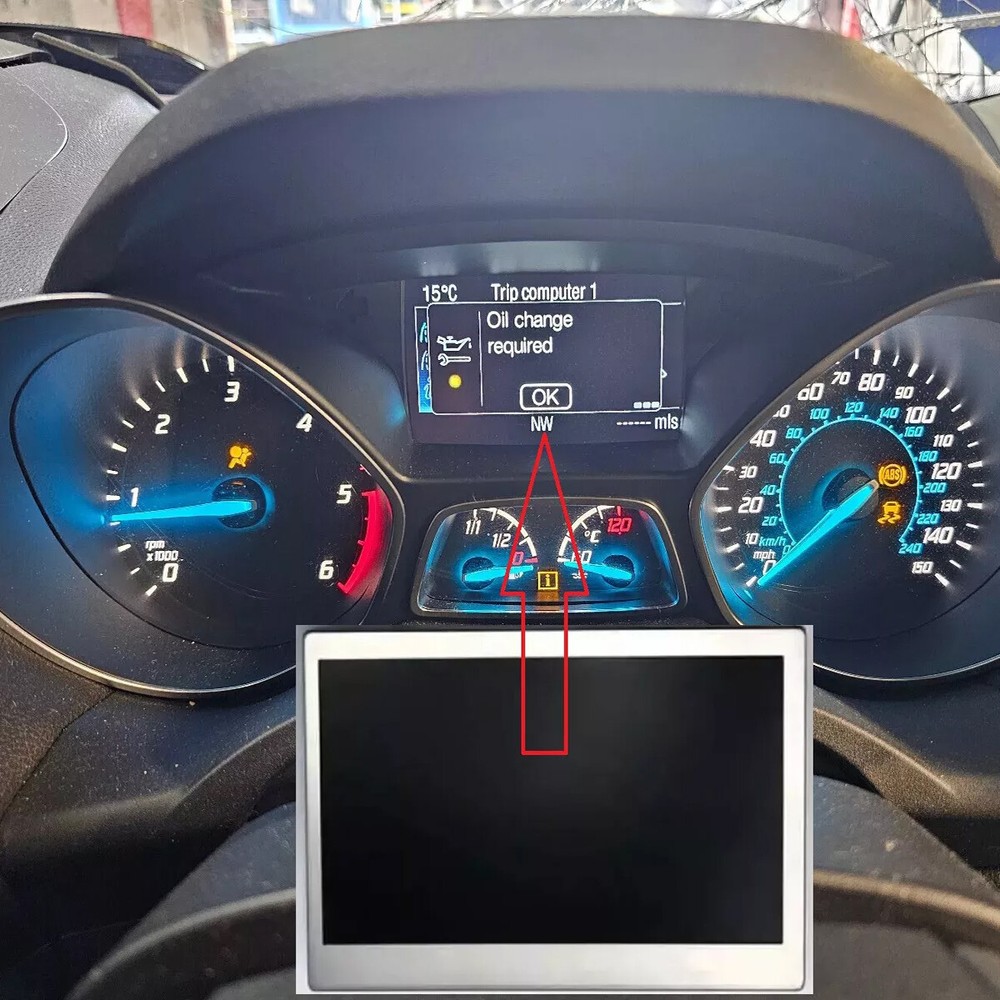 For 2013-2016 Ford Focus Escape Speedometer Cluster 150MPH LCD Color Display