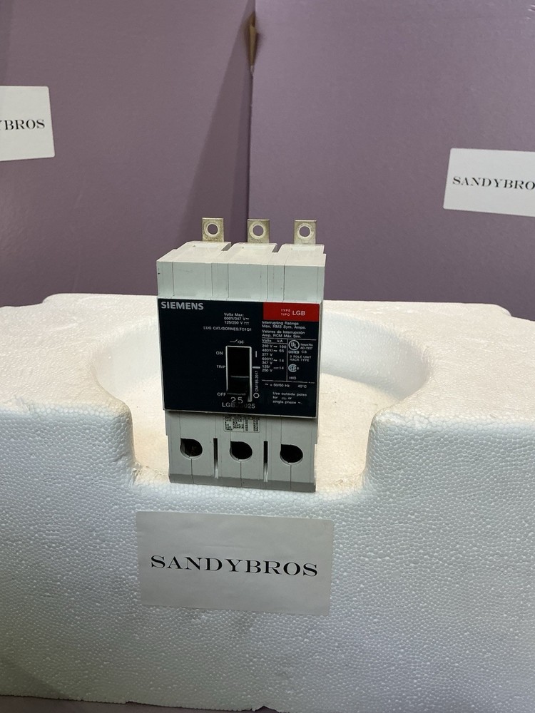 Siemens LGB3B025 25 Amp 480/277V 3 Pole Circuit Breaker
