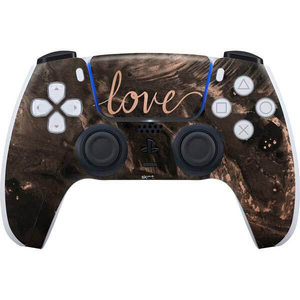 Hearts PS5 Controller Skin - Love Rose Gold Black