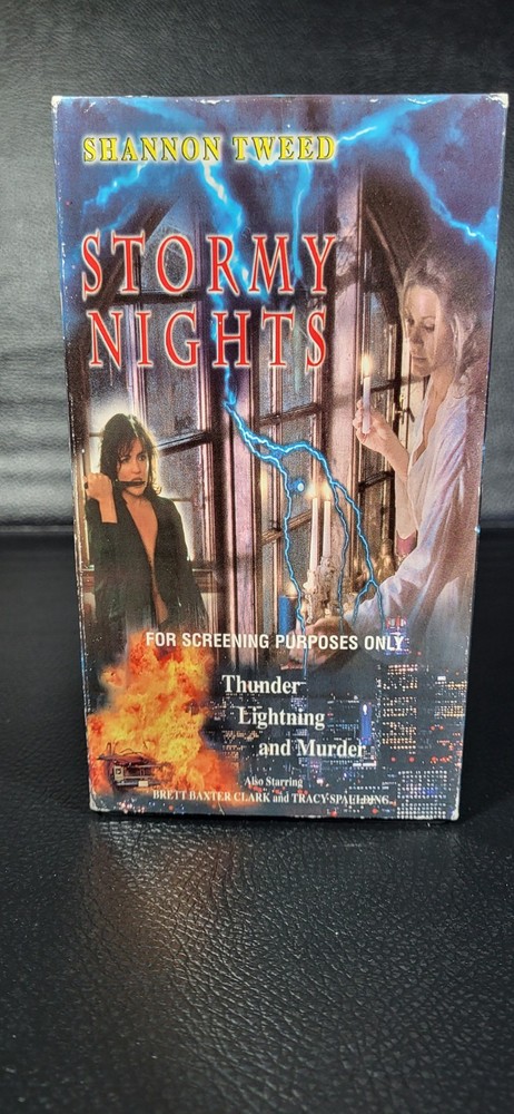 VHS Tapes Rare OOP Sexy Stormy Nights Shannon Tweed Screener Movie Cult Classic