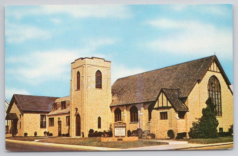 Kynett Methodist Church Beach Haven NJ Long Beach Island Postcard Chrome