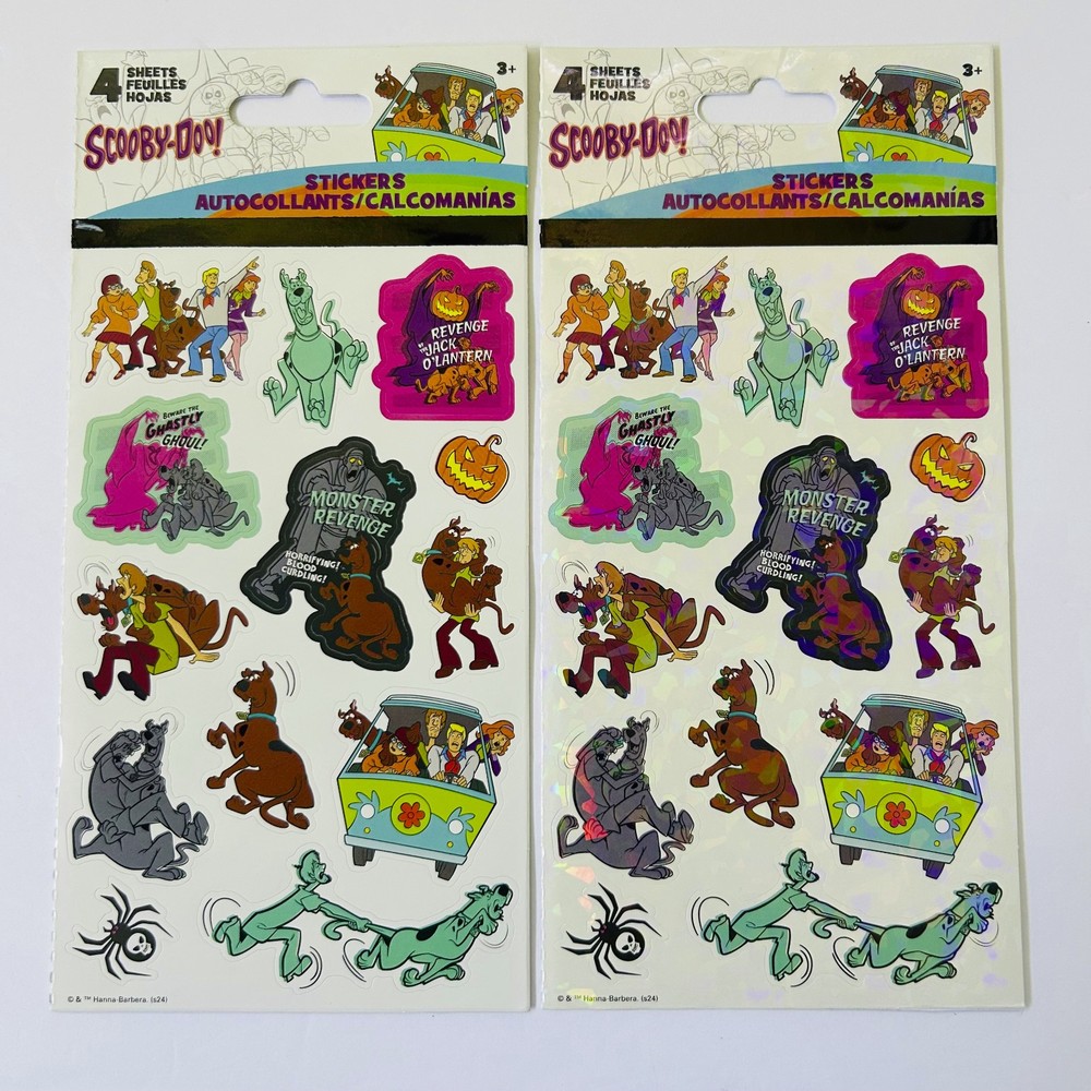 SCOOBY DOO stickers Glossy & Holographic | 4 total sheets - NEW! by Sandylion