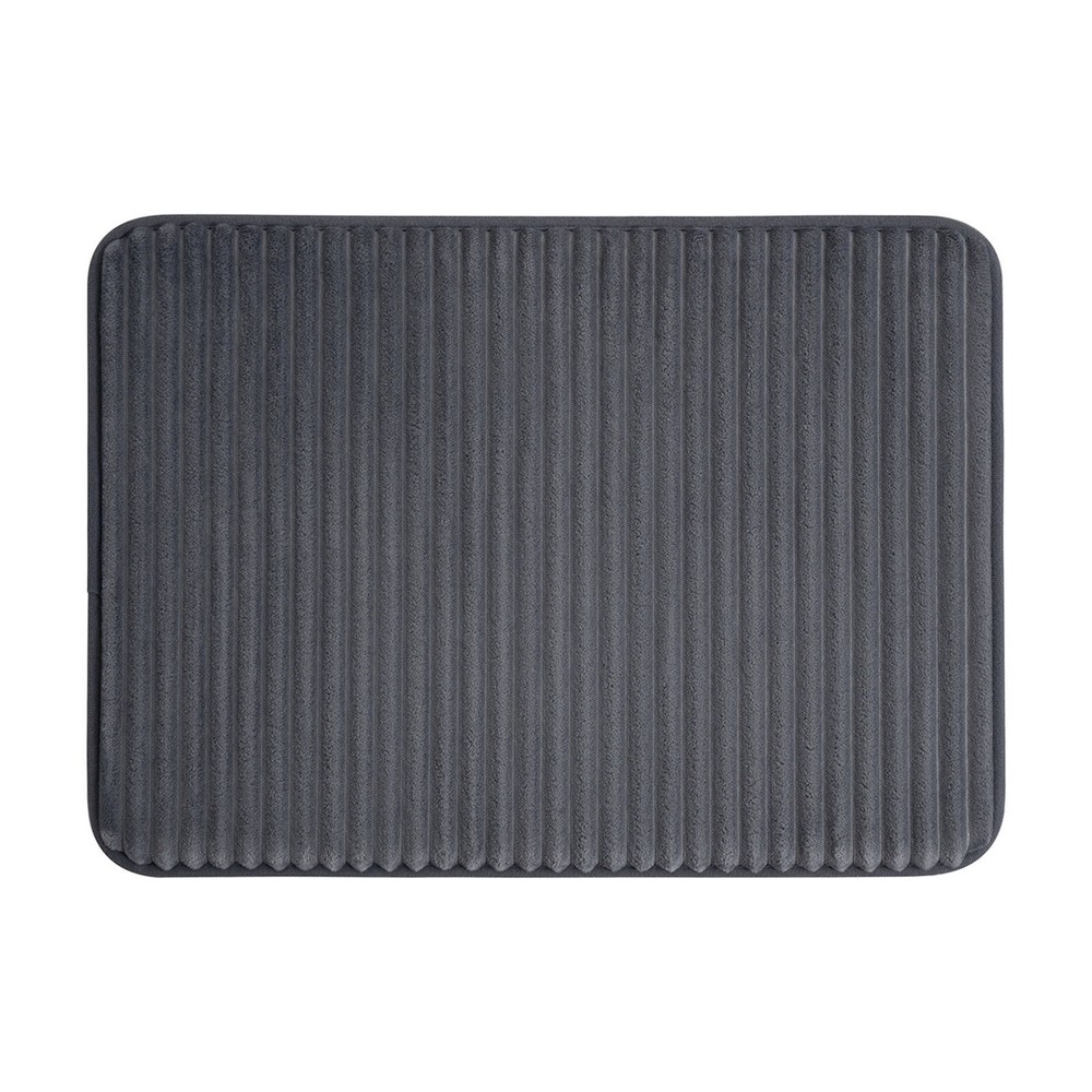 Bath Rug Velvety Plush Fabric Quick Dry Foam Water Absorbent Non-slip Backing