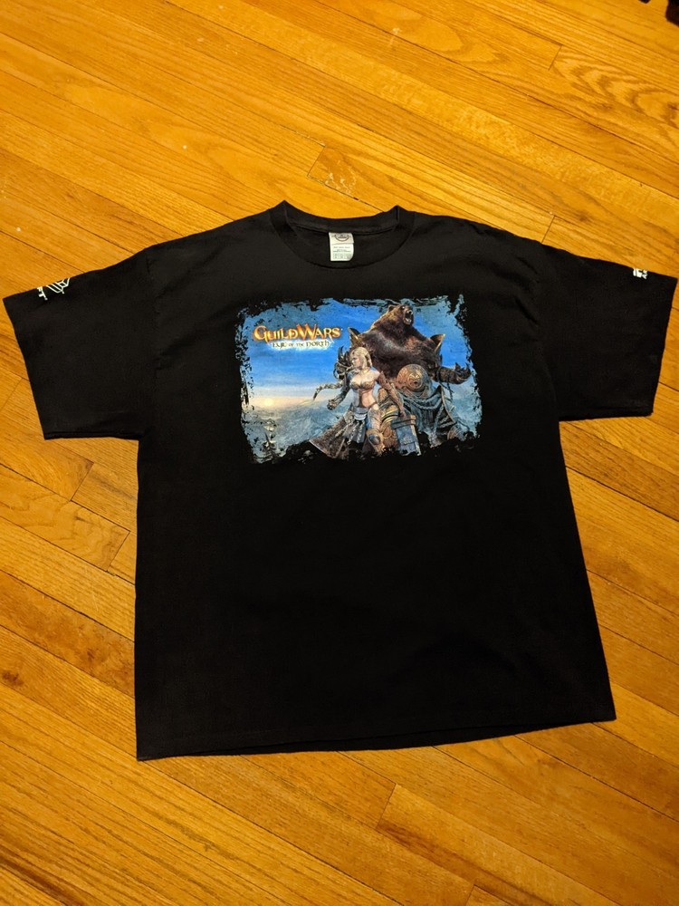 Vintage Delta Men's Guild Wars Eye of the North Promo Video Game T-shirt sz XL
