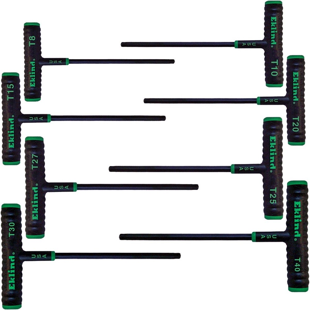 Eklind 8-Piece TORX Star Key Set T8-T40 Power-T Handle for Precision Work