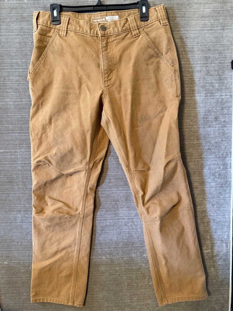 Carhartt Pants 33x30 Straight Fit Brown Carpenter Style Work Pants