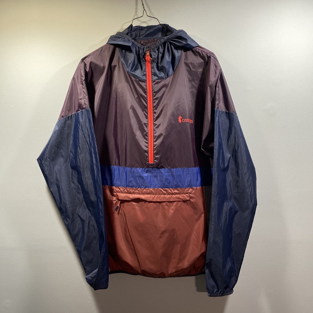 Cotopaxi Teca Mens Large Colorful Outdoor Technical Half-Zip Windbreaker