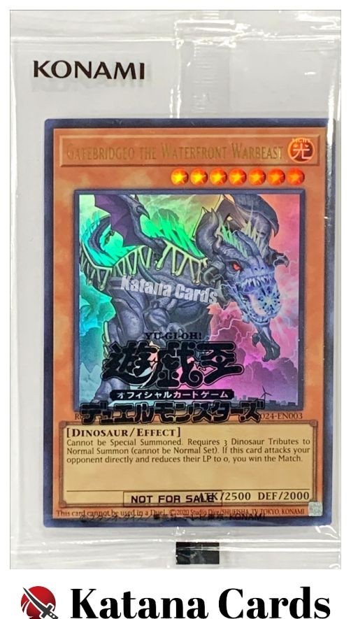Sealed Yugioh Cards | Gatebridgeo the Waterfront Warbeast Ultra Rare | 2024-EN00