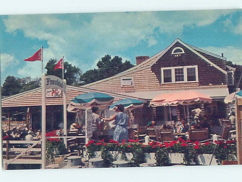 Pre-1980 RESTAURANT AT PERKINS COVE Ogunquit By Wells & York ME 60k cards G8409@