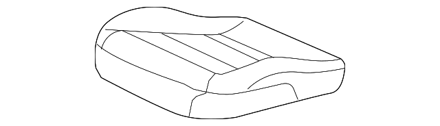 Genuine GM Ebony Driver Seat Cushion Cover Part 19293094  