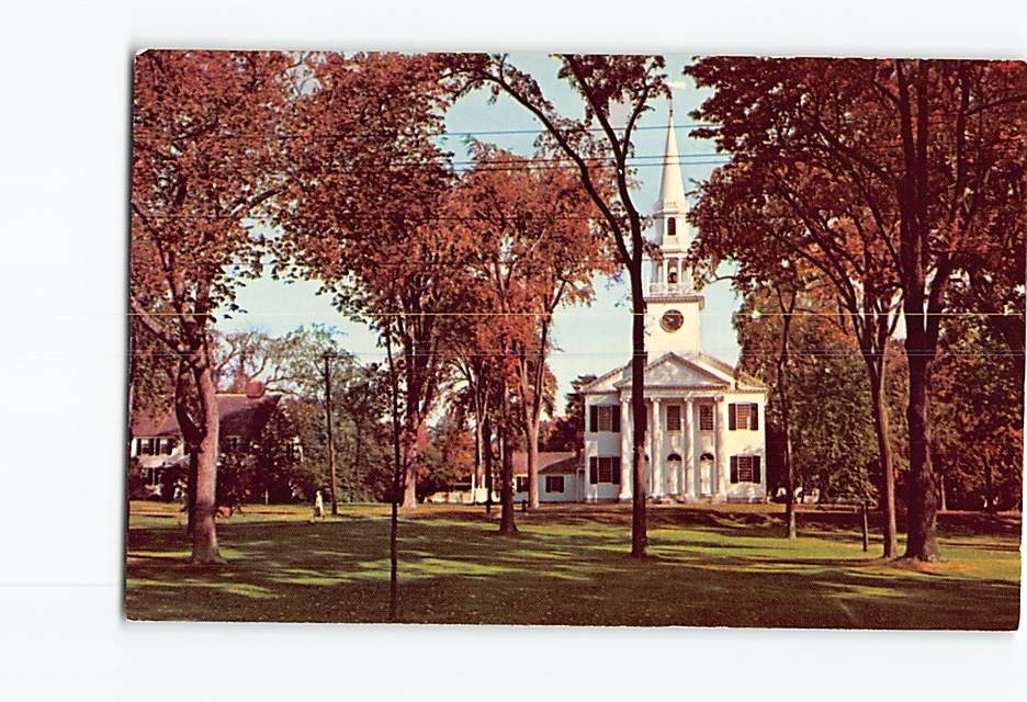 Postcard Congregational Church Litchfield Connecticut USA
