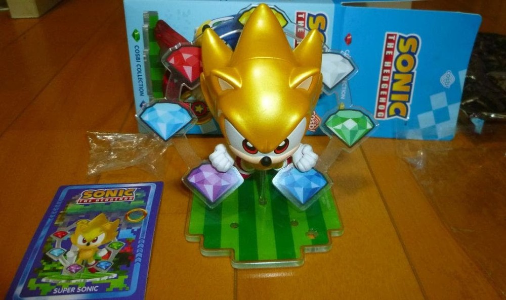 SEGA Sonic the Hedgehog Super Sonic Cosbi Figure Rare Tokyo Store Limited