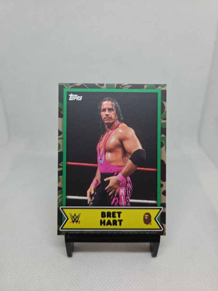 2025 Topps WWE x BAPE Bret Hart Base Camo #19