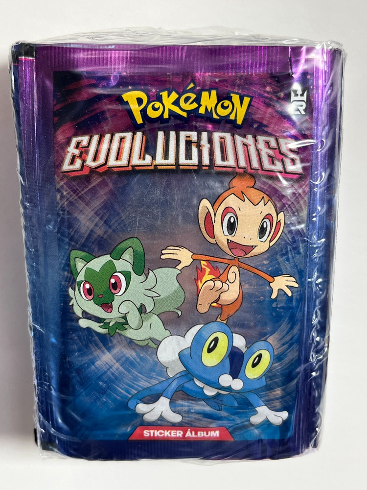 2025 BOX POKEMON EVOLUTIONS 3R Stickers - 25 Sealed Packs Peru Sprigatito Gengar