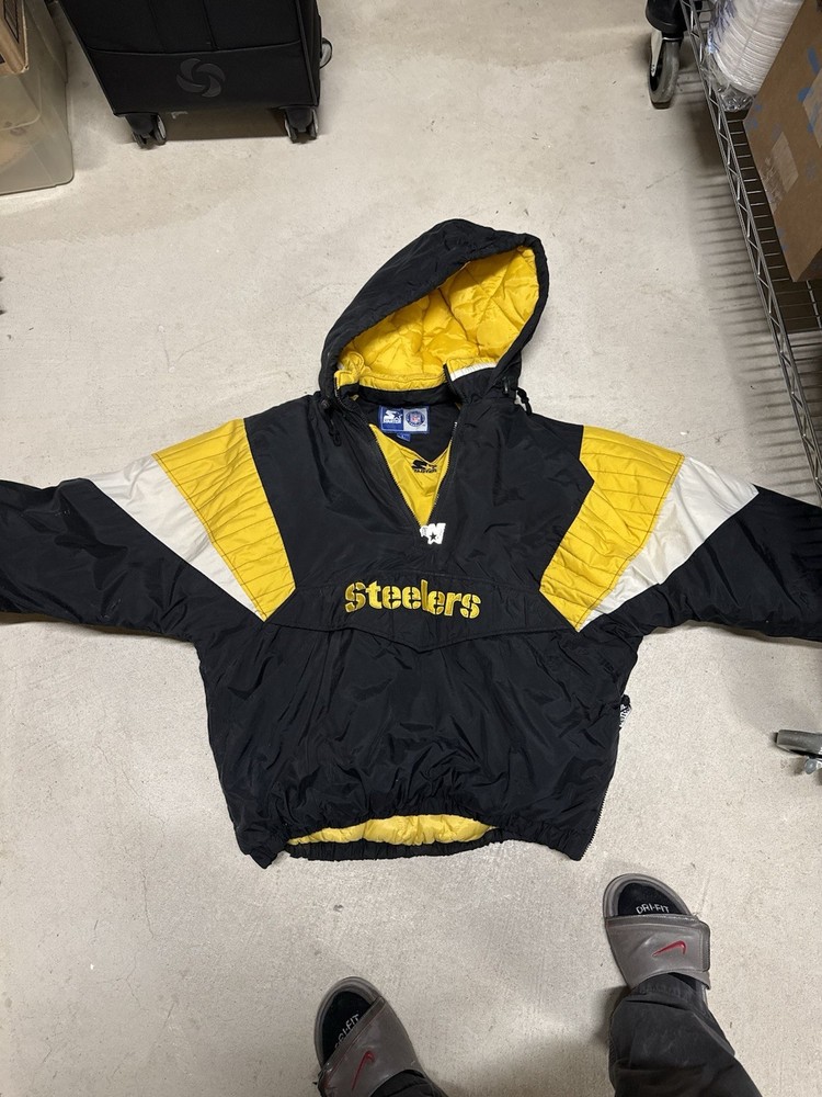 Vintage 90s Starter NFL Pittsburgh Steelers Puffer Jacket for Men