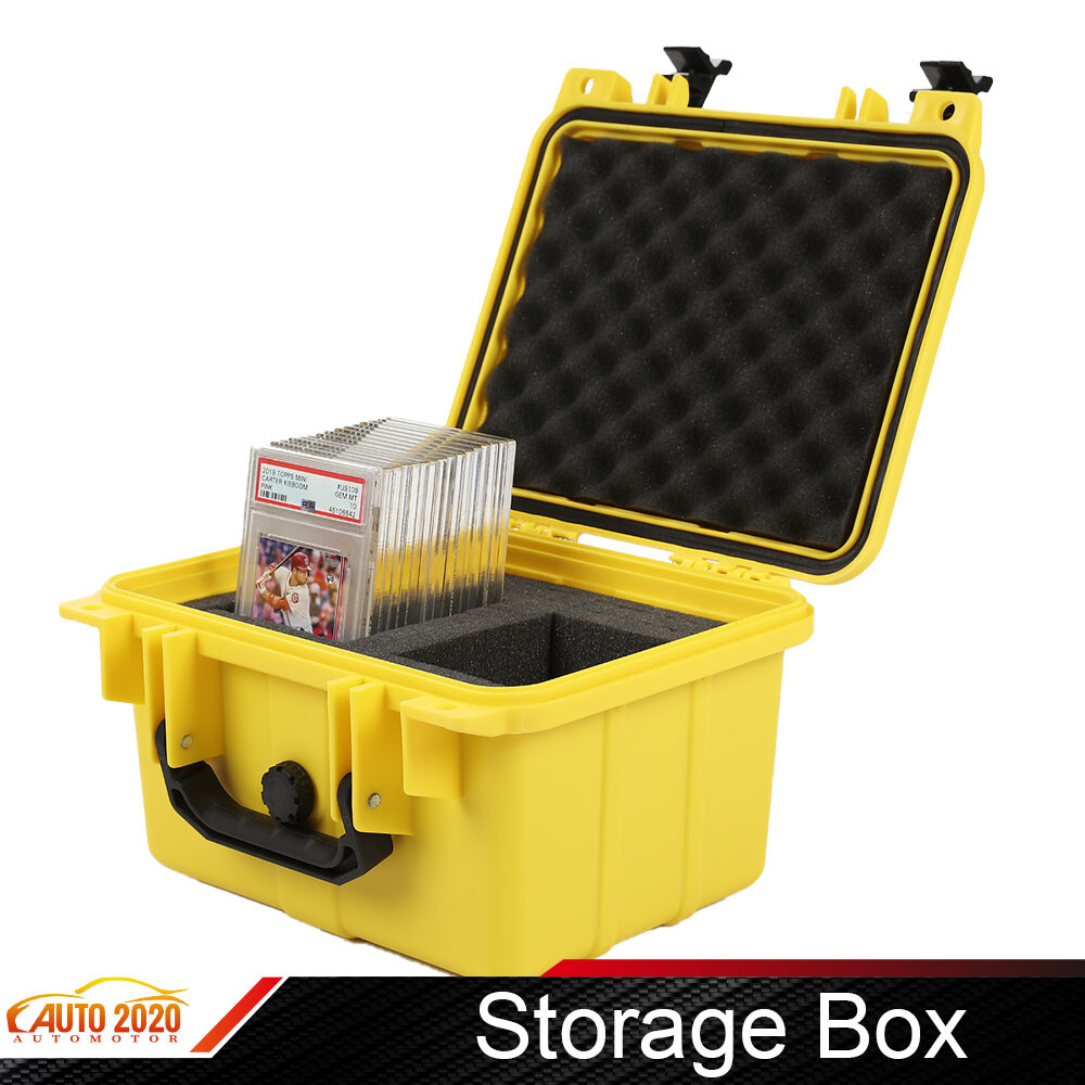 Graded Card Storage Box Deep Travel Size Waterproof Case Slab Holder & Protector