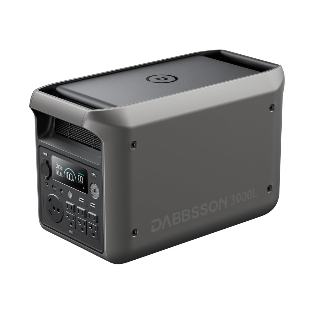 Portable Power Station 3000W 3072Wh Solar Generator LiFePO4 Battery Dabbsson