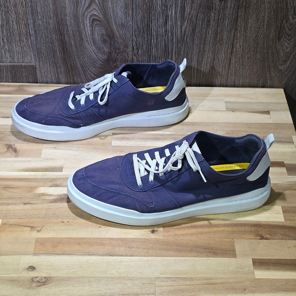 Cole Haan GrandPro Rally Canvas Court Sneaker 15 M Marine Blue C34715 Men's