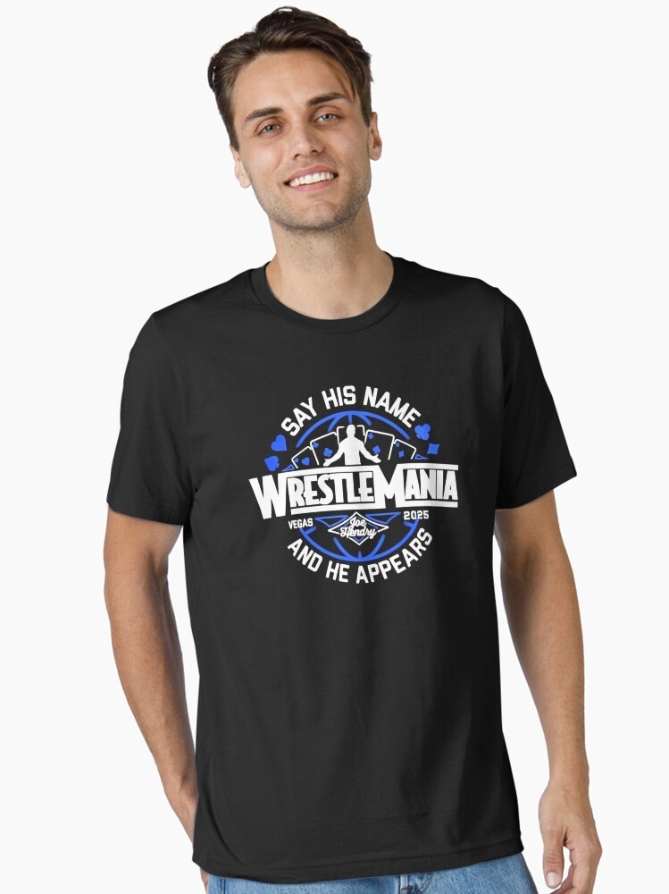 WWE Joe Hendry Wrestlemania Black T-Shirt