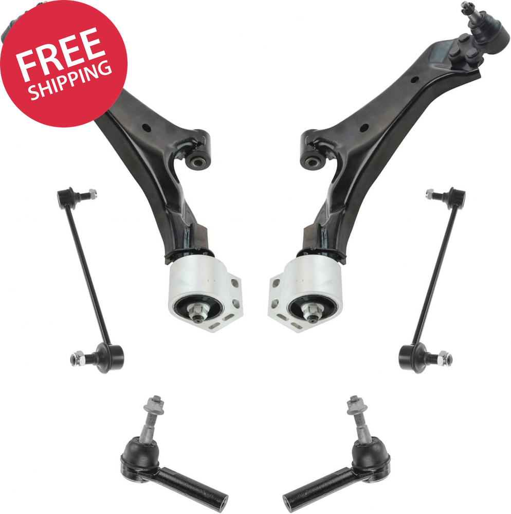 Front Steering & Suspension Kit Control Arm with Ball Joint Sway Bar Stabilizer