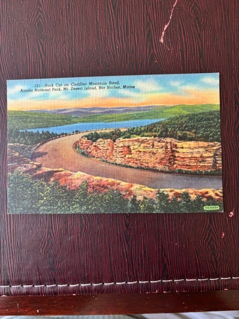 Postcard-Rock Cut-Cadillac Mountain Road-Acadia National Park-Mt Desert Island-image