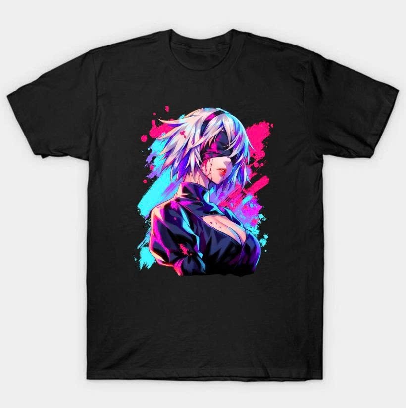 2B Nier Automata Waifu Shirt, Anime Nier Automata Waifu Senpai Black T Shirt V11