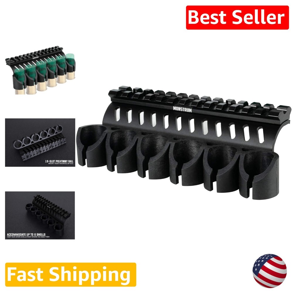 Side Saddle Shell Holder for 20 Gauge Shotguns - Accommodates 7 Shells-image