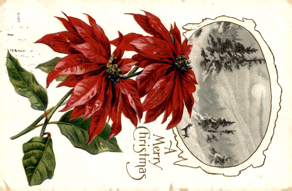 Christmas Greetings from Council Bluffs, Iowa, 1914 Postcard