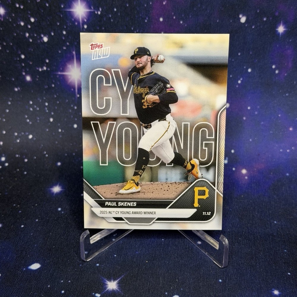 2025 Topps Now #OS-4 Paul Skenes  Pittsburgh Pirates Cy Young Award Winner
