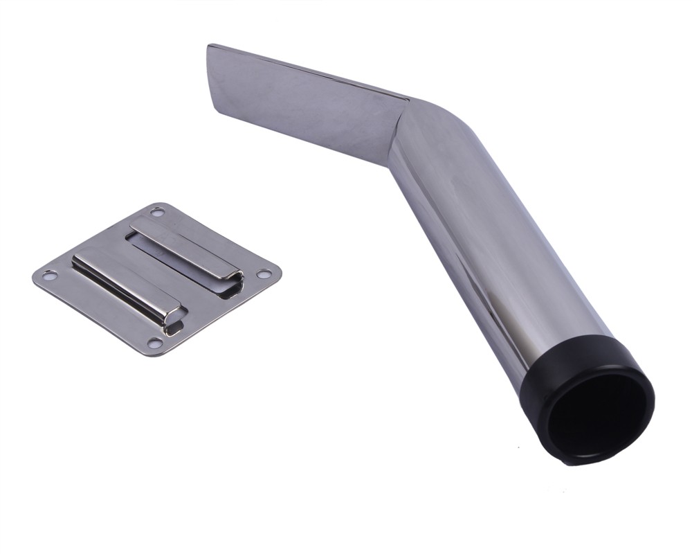 Stainless Steel Removable Fishing Rod Holder for Boats Yachts Marine Slide Mount