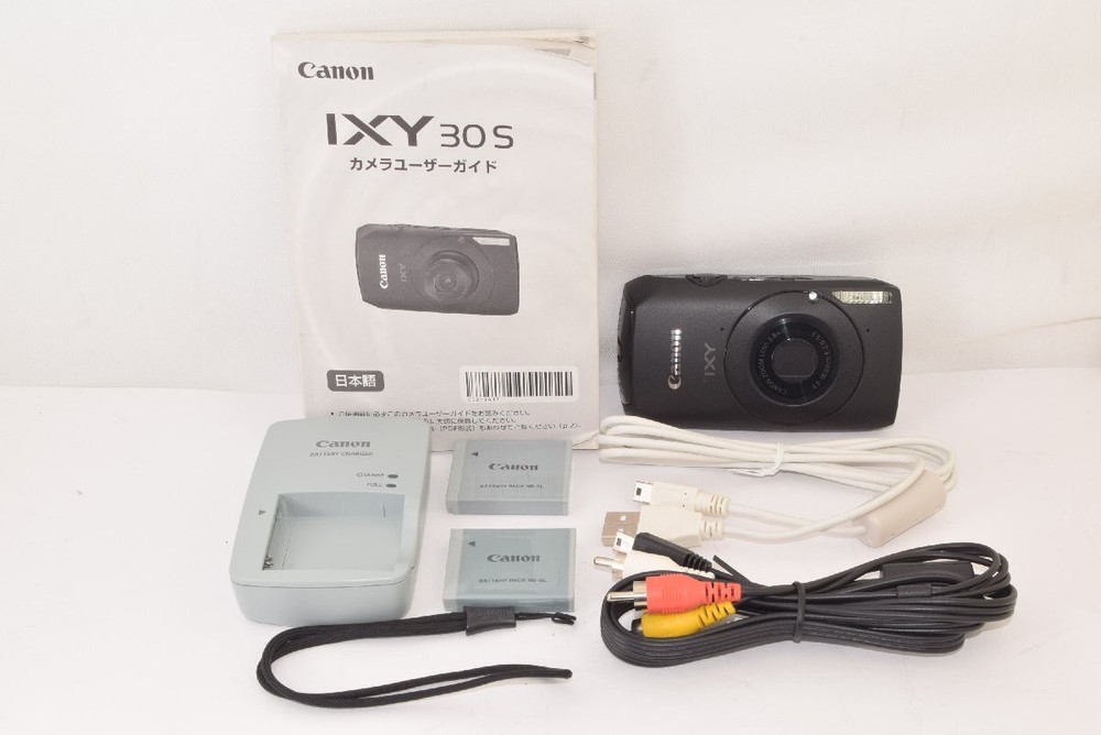 Canon Ixy 30S Black Compact Camera + Spare Battery F2.0 Lens