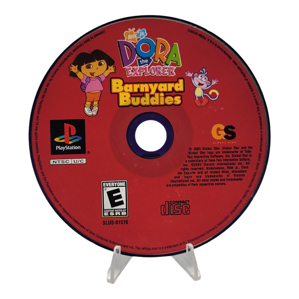 Dora The Explorer Barnyard Buddies PS1 Playstation 1 Game Disc Only Tested