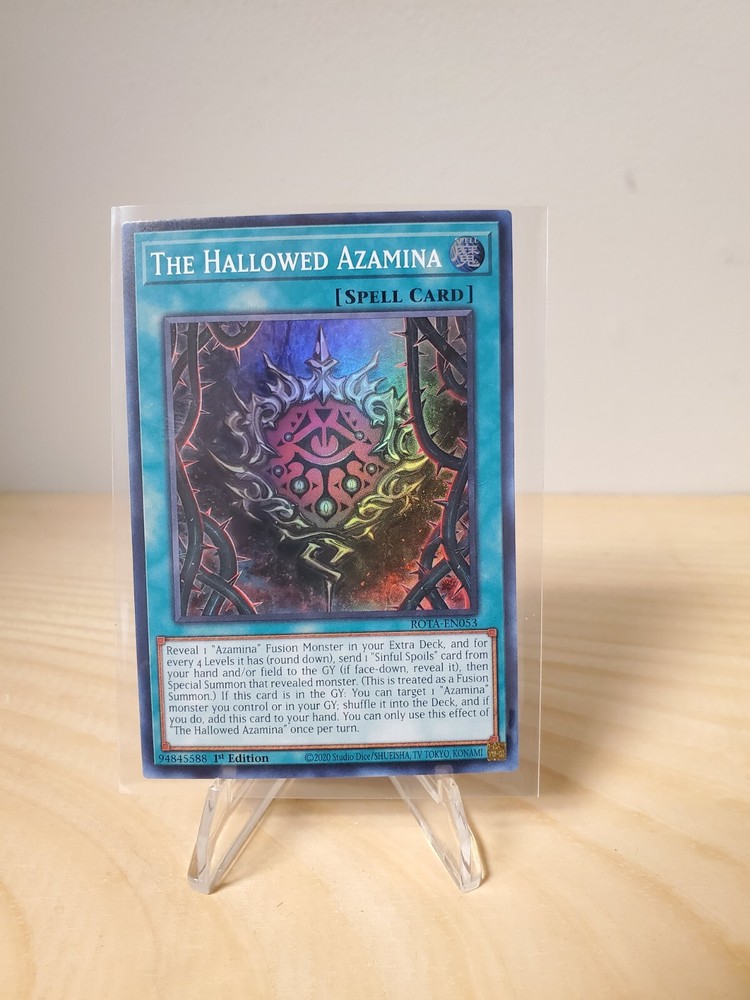 Hallowed Azamina ROTA-EN053 Rage of the Abyss 1st Edition Yugioh Card