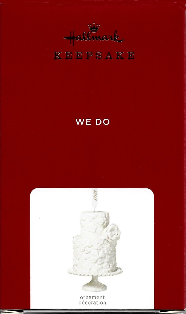 2021 Hallmark Wedding Cake Keepsake Christmas Ornament New BD