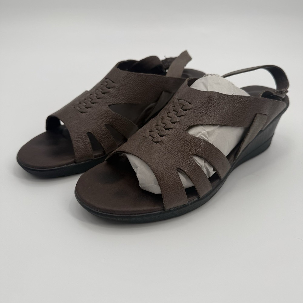 Keen Elizabeth Wedge Sandals Cascade Brown Women's Size US 10