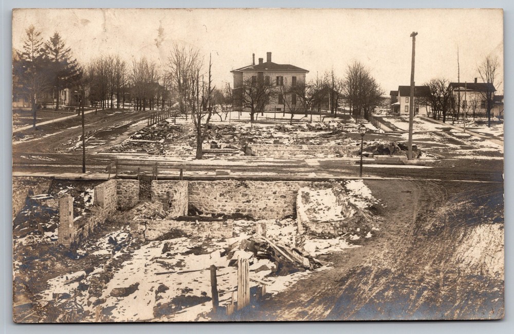 Savannah, New York - Old House Ruins / Foundation - Wayne County RPPC 1900's