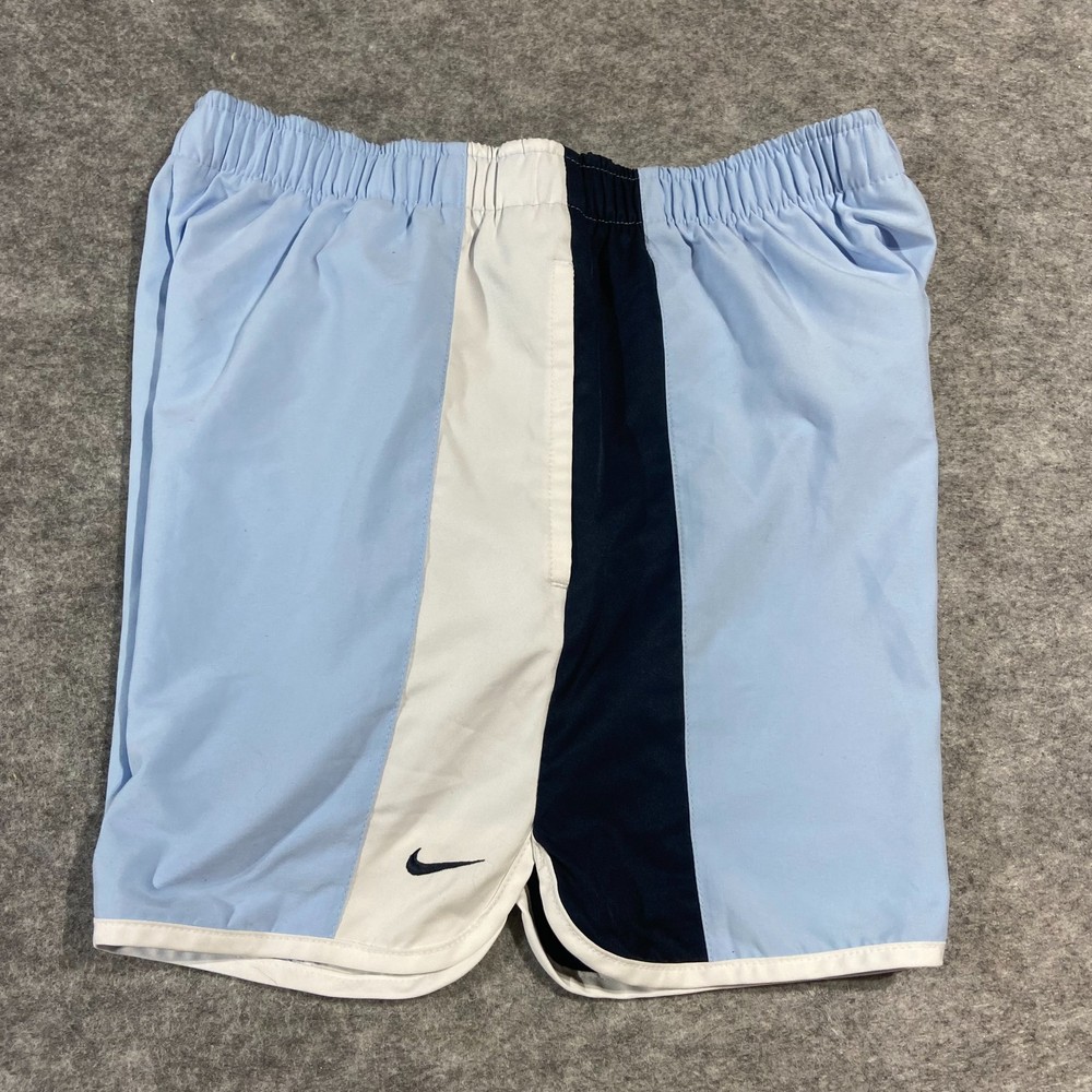 Nike Athletic Shorts Womens Size S (4-6) Blue White Navy Print with Pockets
