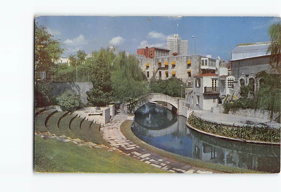 Postcard River Theatre San Antonio Texas USA North America