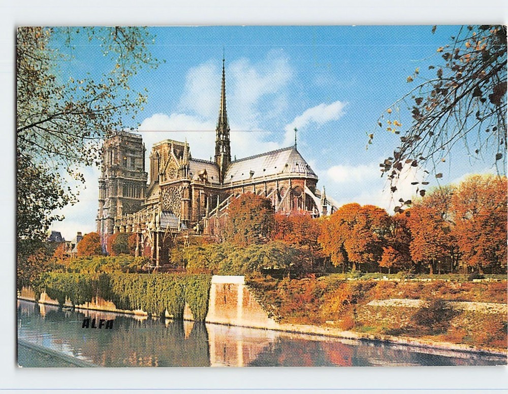Postcard L Abside de la cathédrale Notre Dame Paris France